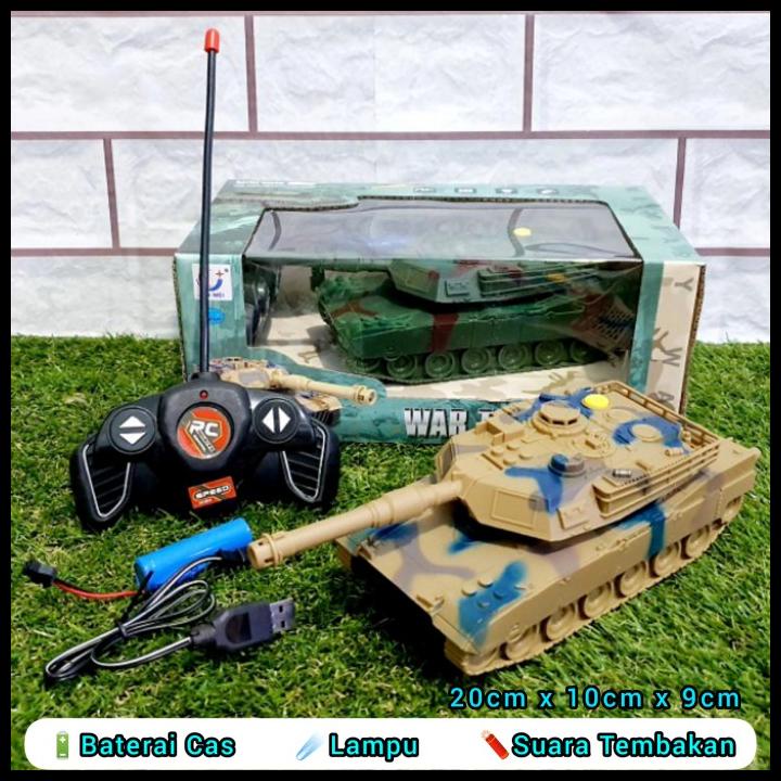 Mainan Tank Remote Control RC War Tank Remot bisa Battle Tembak Peluru
