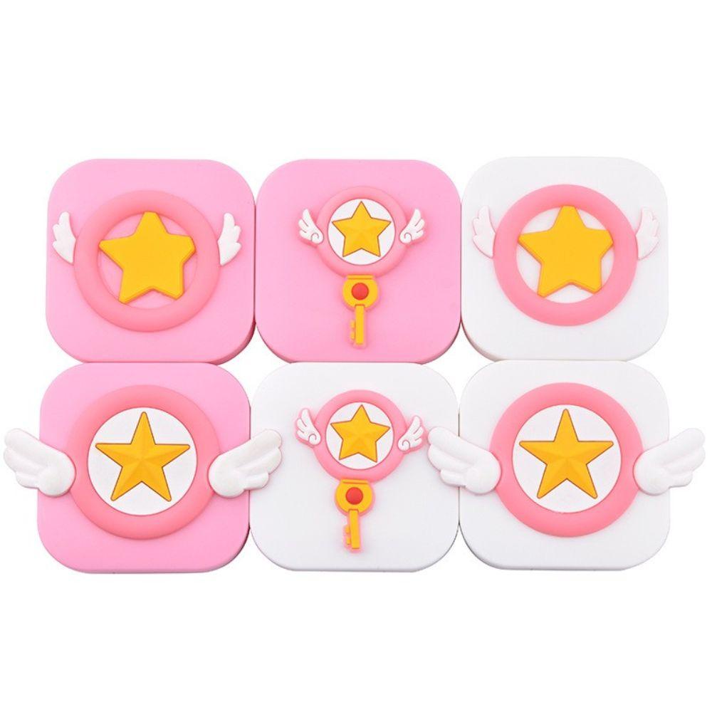 [Elegan] Wadah Lensa Kontak Mini Kartun Wings Star Sakura Lens Alat Menyusui
