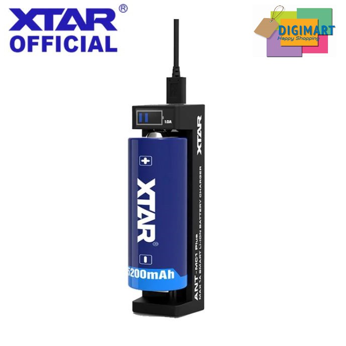 XTAR MC1 PLUS, SINGLE SLOT LITHIUM BATTERY CHARGER