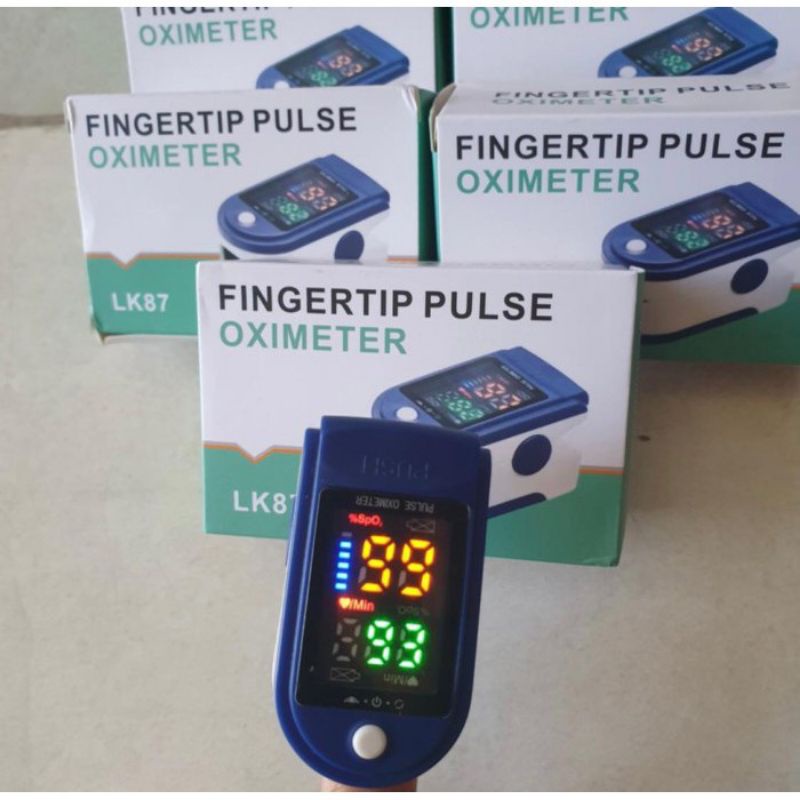 OXIMETER FINGERTIP PULSE LK87 AB-88 Alat Ukur Kadar Oksigen Pengukur Detak Jantung