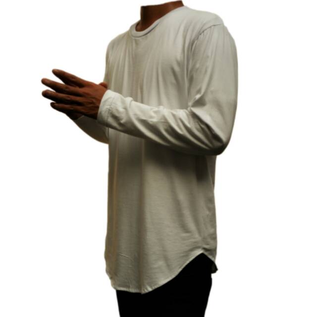 Kaos/tshirt longline lengan panjang