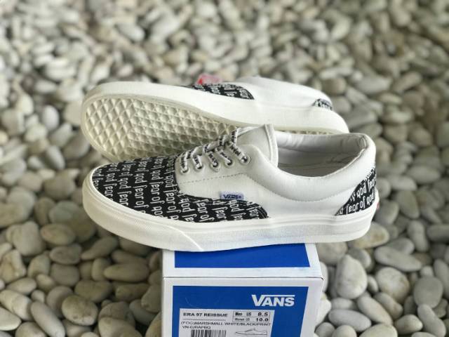 OBRAL VANS ERA MARSHMALLOW GOG PRINT BLACK WHITE WAFFLE ICC