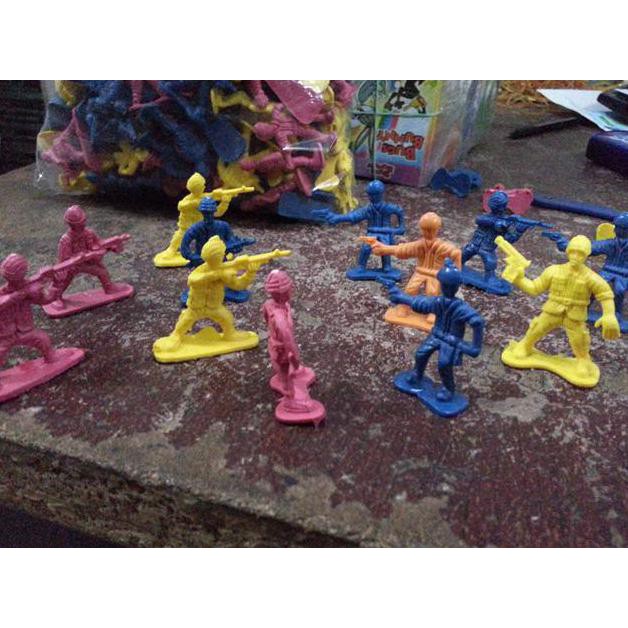 Promo Mainan Tentara Jadul , Mini , Warna Warni , Figure Set , Hobi Anak