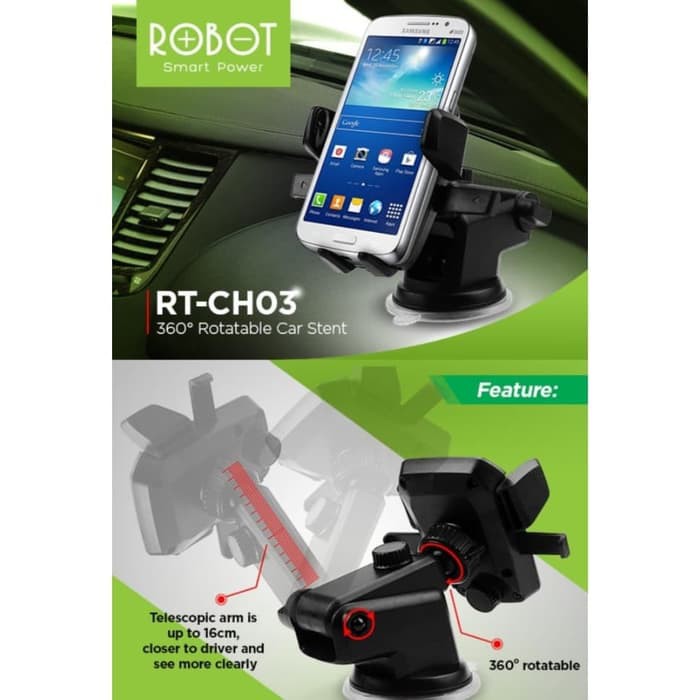 HOLDER CAR ROBOT RT-CH03 HOLDER HANDPHONE