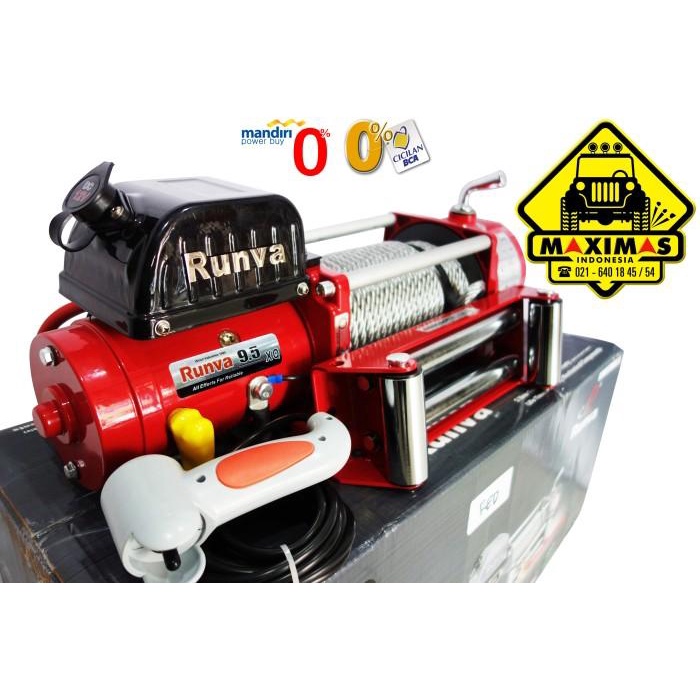 Red Edition : Runva Ewx-9500-Q (4,3 Ton) Super High Speed Winch