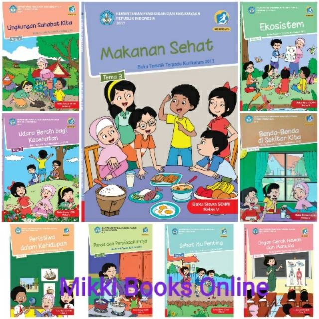 Buku Tema SD Kelas 5 tema 1-9