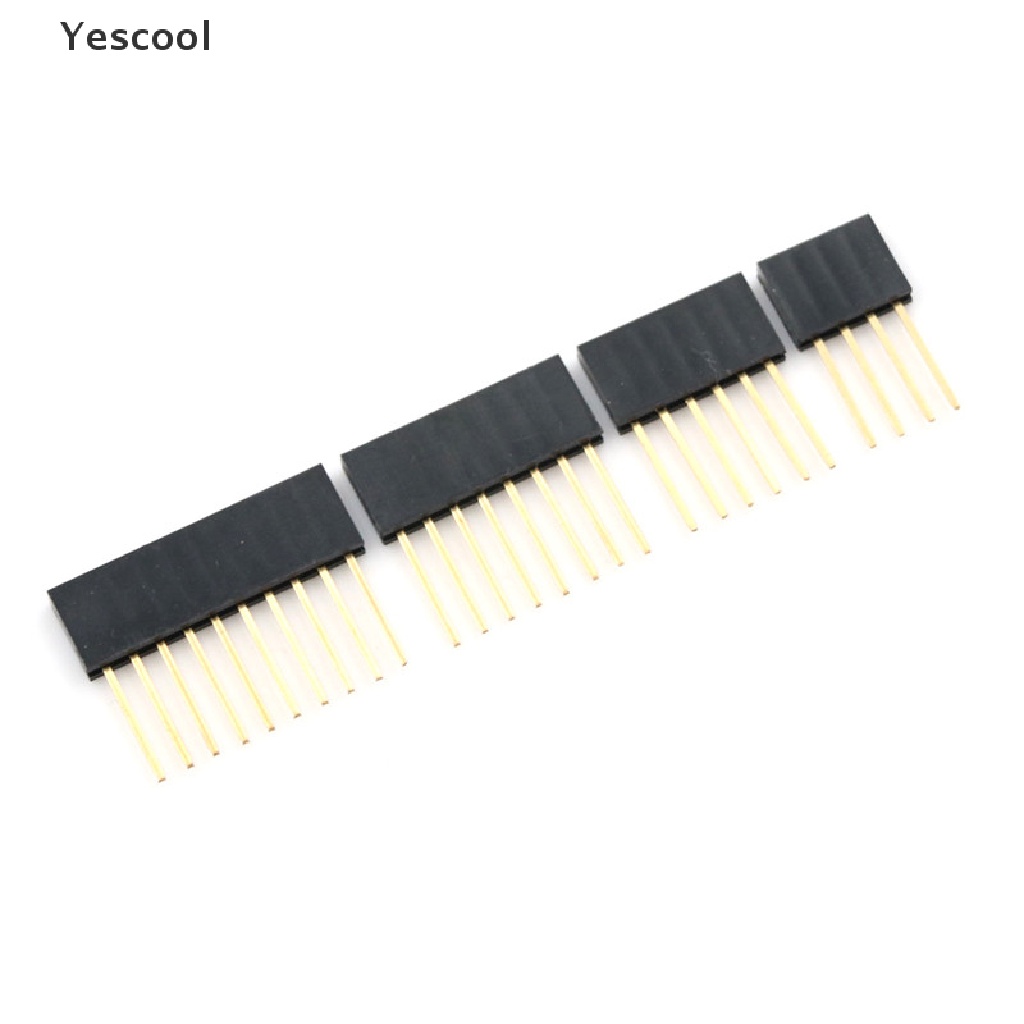 Yescool 10pcs Kepala Femal Kaki Panjang 2.54mm Untuk Arduino Shield