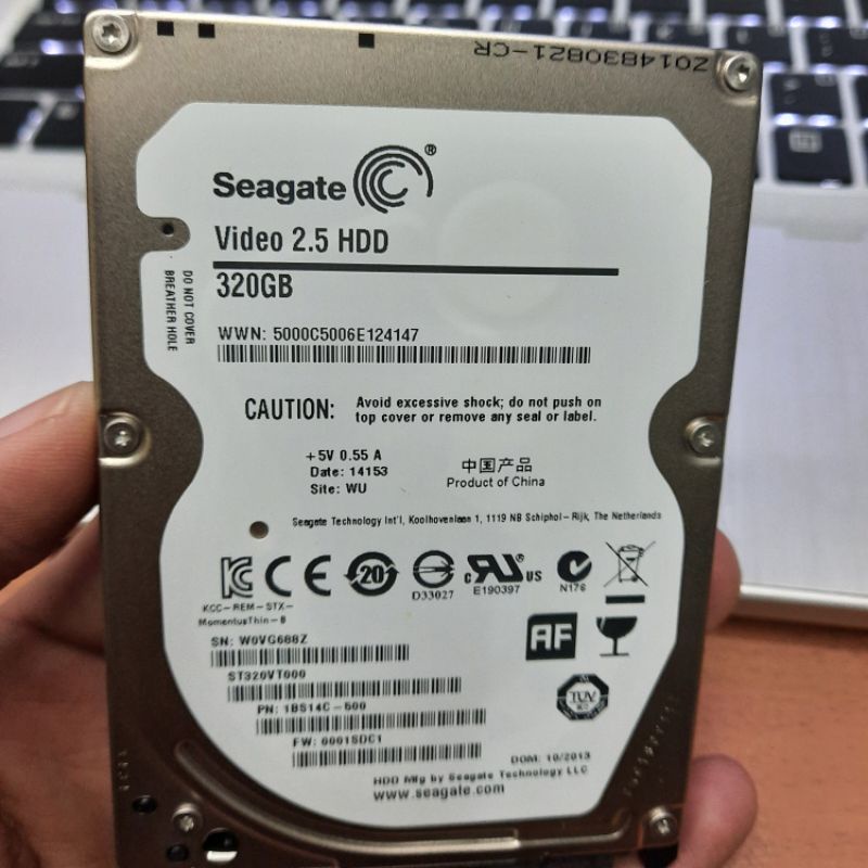 Hardisk Hdd Laptop 500Gb Seagate Slim 2.5 Inch Garansi 1 Tahun