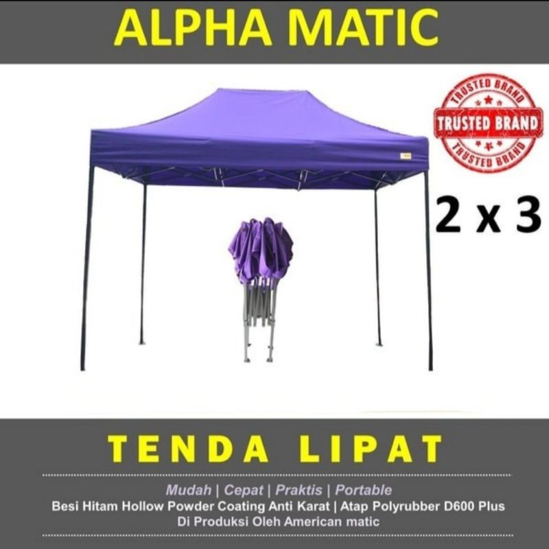 Jual Tenda Lipat Alpha 2x3 Asli 1 Pabrik Dengan American Matic