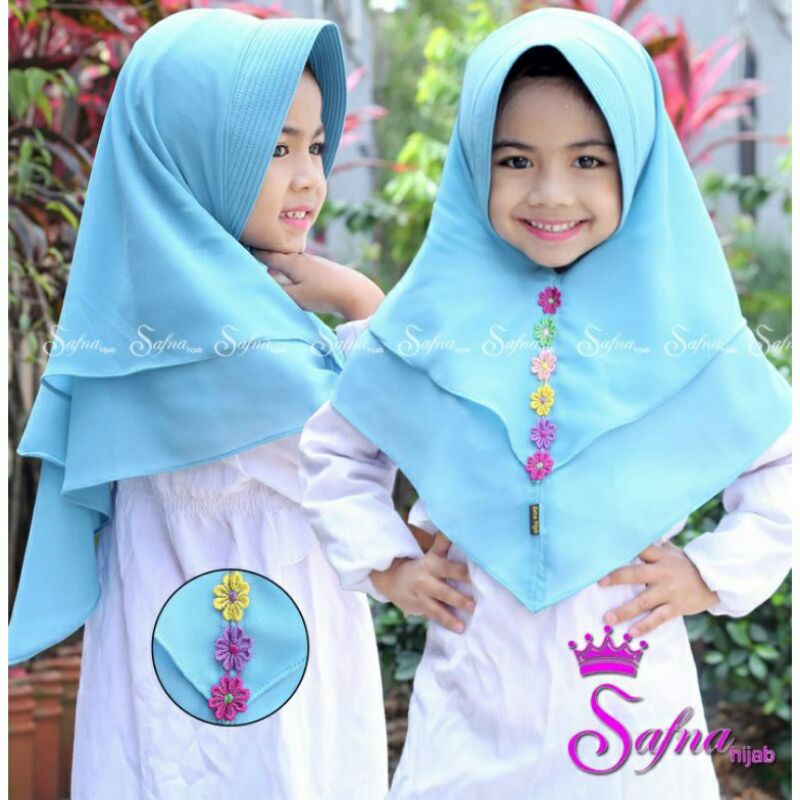 HIJAB KHIMAR ANAK SYARI JILBAB CERUTI ANAK KERUDUNG ANAK CERUTI SYARI