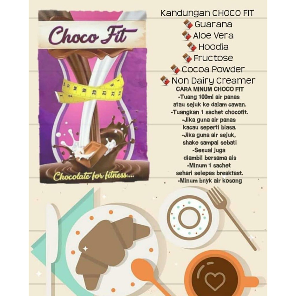 Original Best Seller Chocofit Diet Sehat Tanpa Obat Keren Shopee Indonesia