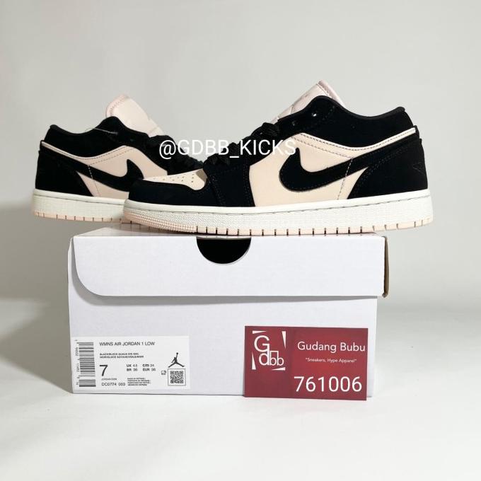 Nike Air Jordan 1 Low Black Guava Ice BNIB ORIGINAL MATERIAL GUARANTEE