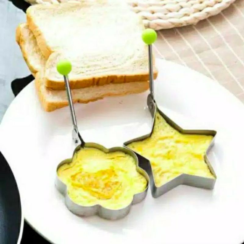 ~ PIYOSHI08 ~ Cetakan Telur Ceplok Mata Sapi Dadar Cetakan Telor Pancake Stainless PD138