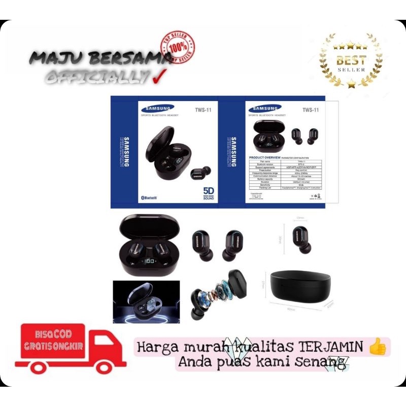 MB - Headset bluetooth Tws 11 headset Samsung mic Handsfree headset bluetooth earphone