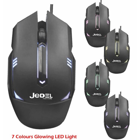 MOUSE JEDEL CP78 LED RGB Colourful Rainbow USB Optical Wired Gaming Mouse