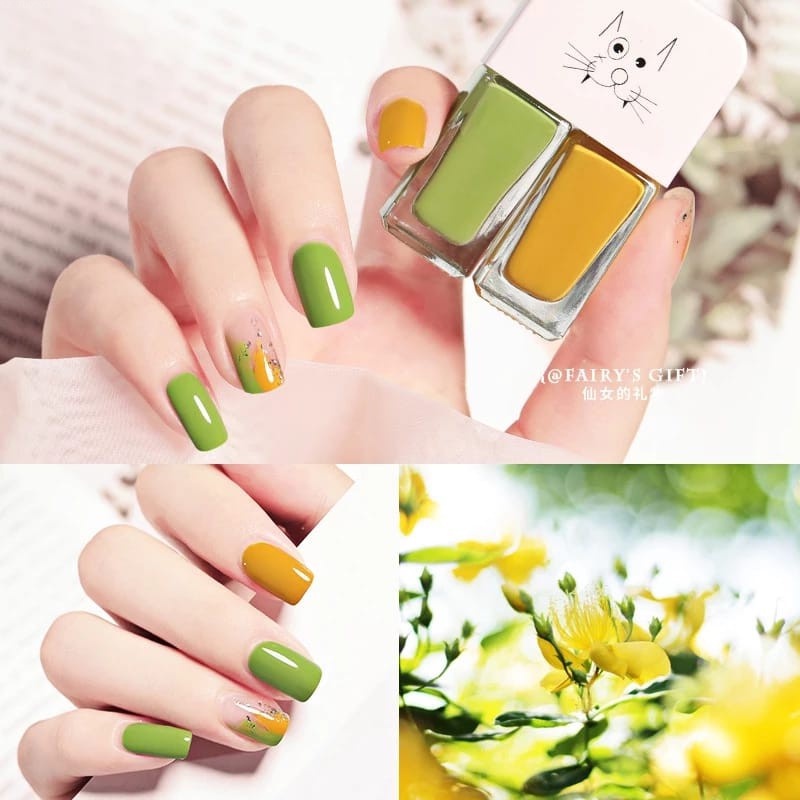 2IN1 KUTEK HALAL KUTEKS 2 TONE KUTEK KOREA Cat Kuku muslimah Gel Nail polish