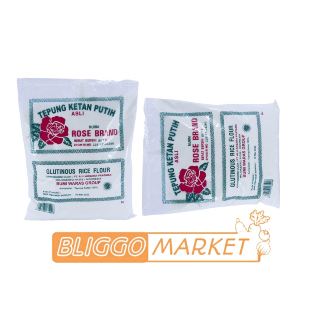 

Tepung Ketan Putih Rose Brand / Berat 500G