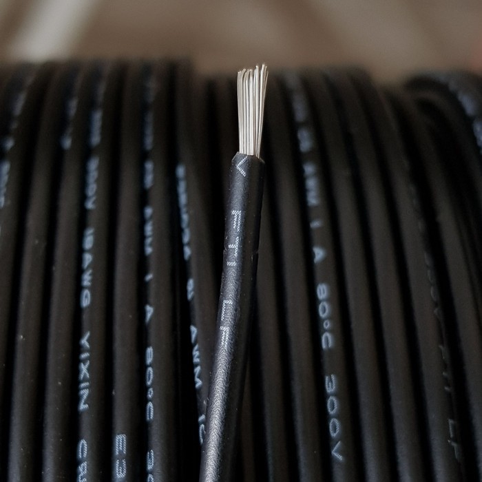 Unik kabel AWG 18 - Hitam Diskon