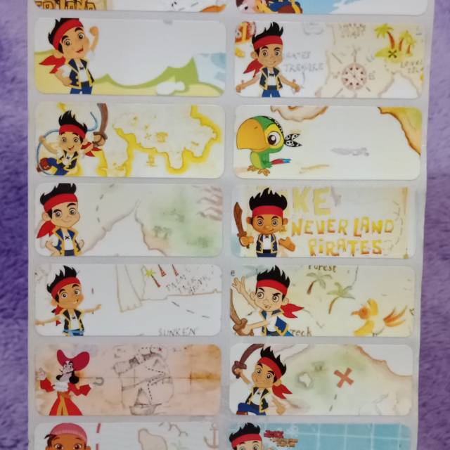 

Stiker label nama waterproof Pirates