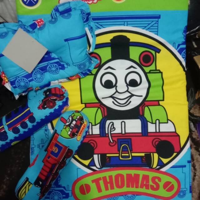 Kasur set lipat kasur bayi karakter thomas keropy doraemon bisa cod