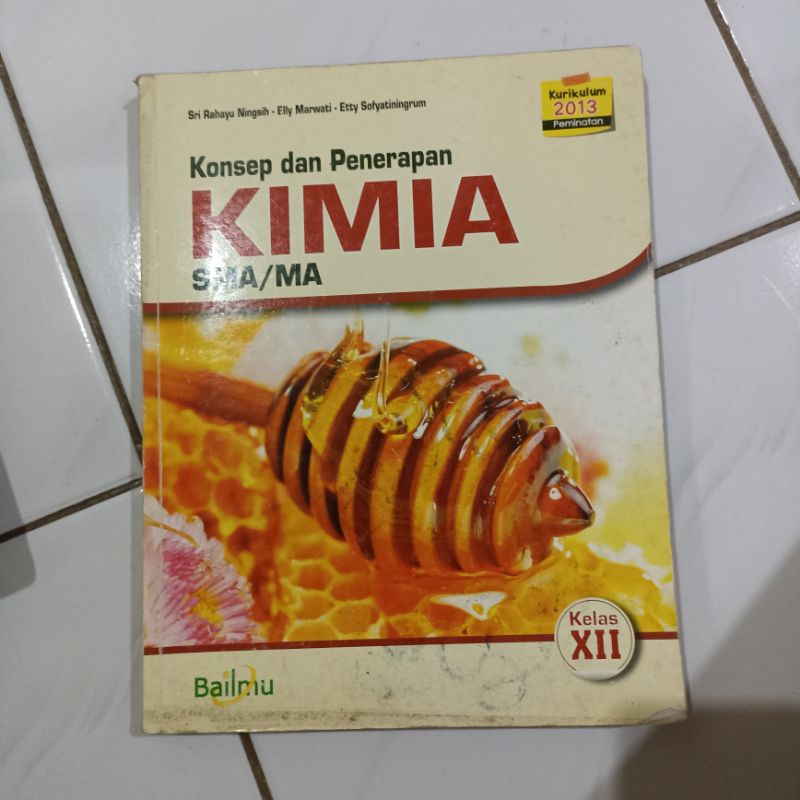 buku cetak kimia bailmu KELAS XII 12 SMA PRELOVED