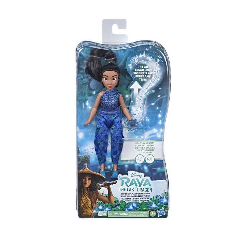 disney raya and the last dragon young raya and kumandra flower figure