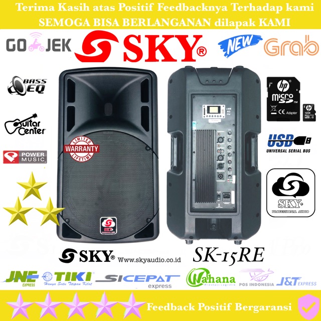 Speaker Active SkyAudio SK-15RE Professional 15 inch ORIGINAL