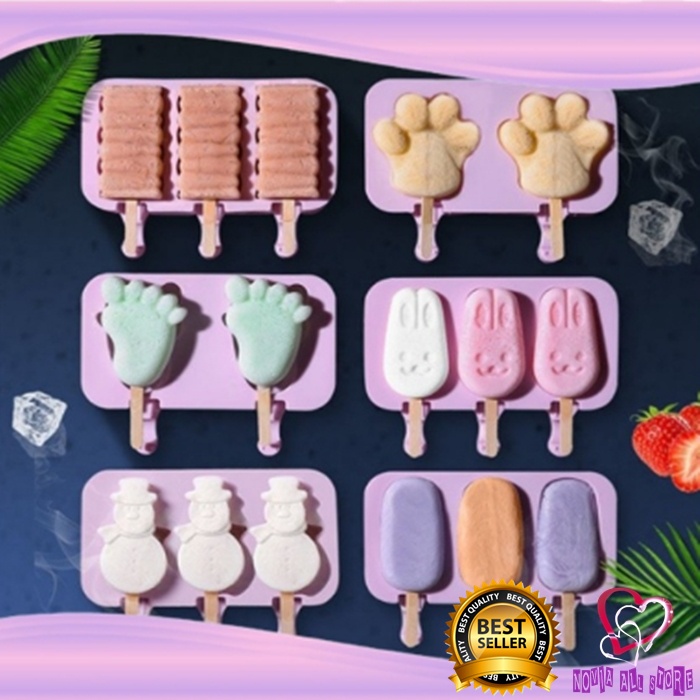 CETAKAN ICE CREAM SILICONE PUDDING JELLY CETAKAN ES KRIM SILIKON