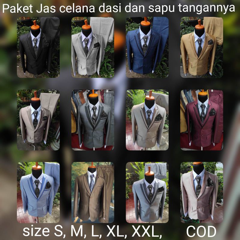1 stel jas wedding jaz kantor jas nikah jaz pngantin jas wisuda terbaru murah terkini semi woll uk s