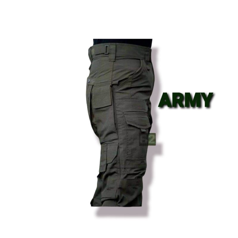 Celana tactical panjang bahan ripstop premium | Celana lapangan cargo banyak saku