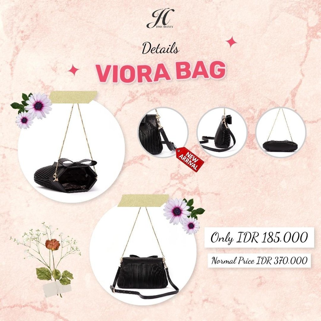 JIMS HONEY TAS SELEMPANG WANITA VIORA BAG (FREE EXCLUSIVE BOX)