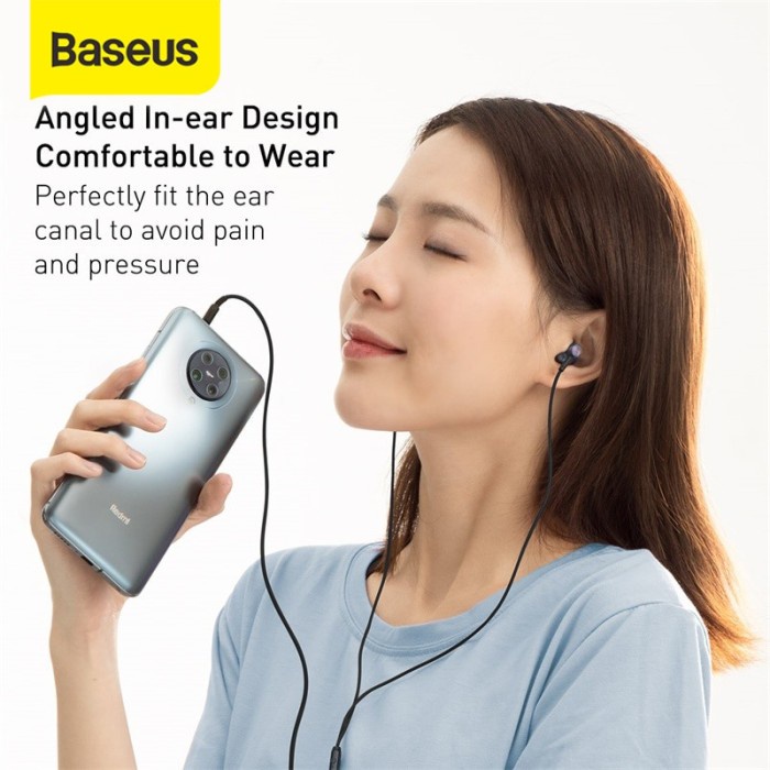 BASEUS Earphone Headset Handsfree ENCOK 3.5MM Wired H19