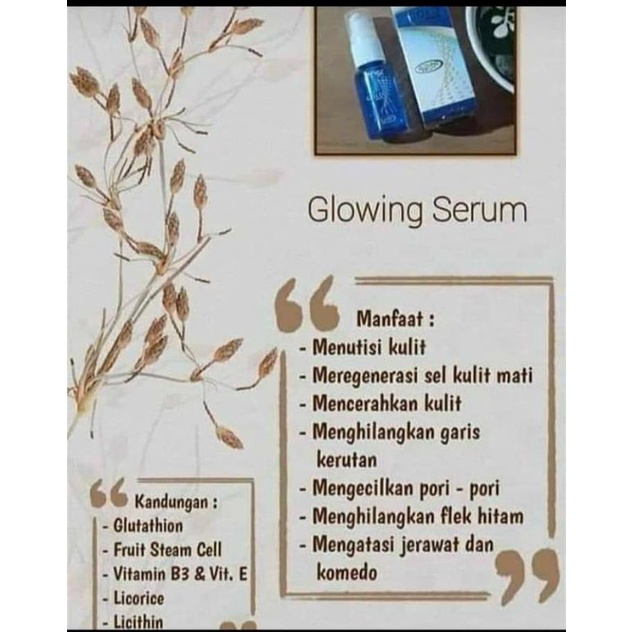 Glowing serum msi
