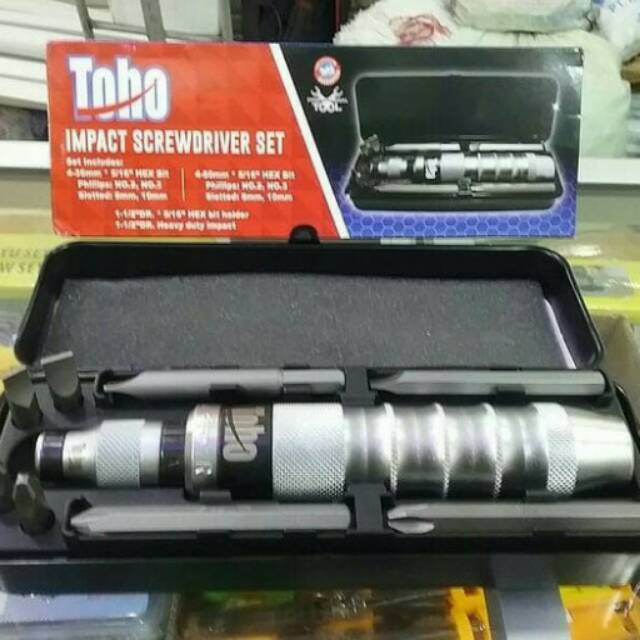 OBENG KETOK TOHO HEAVY DUTY / IMPACT SCREWDRIVER TOHO 9 PCS