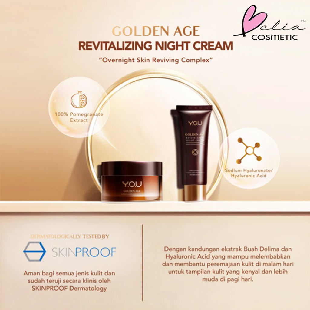 ❤ BELIA ❤  YOU Golden Age Series | Y.O.U Skin Care Essence Facial Wash Eye Day Night Serum Makeups