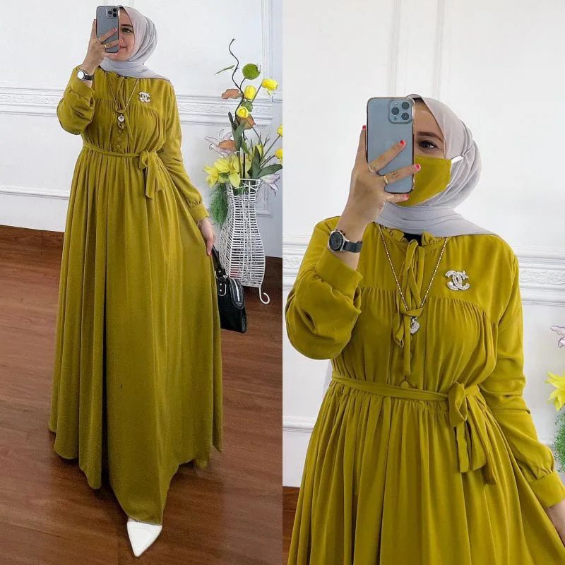 SHEYLA MAXI BL CERUTY BABYDOLL FULL FURING LD 110 CM PB 137 CM Gamis Ceruty Baby Doll Full Furing Baju BAJU GAMIS WANITA FASHION WANITA TERBARU BAJU GAMIS HARGA MURAH DAN  NYAAMAN DIPAKAI BAJU DRES 2022