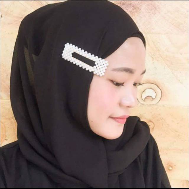 Hairclip Hairpin Jepitan Rambut Korea Kekinian Tiptop Mutiara