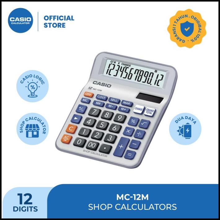 

Casio Shop Calculator Mc-12M