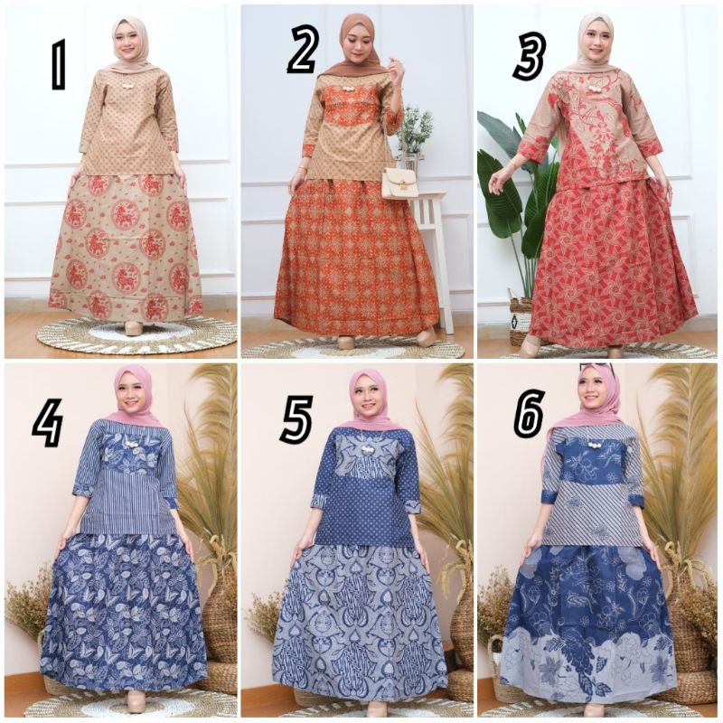 Grosir Setelan Batik Solo Setelan Rok Batik Premium Cantik Anggun Asli Solo By Rashashi V6a7oQfW3AzMV