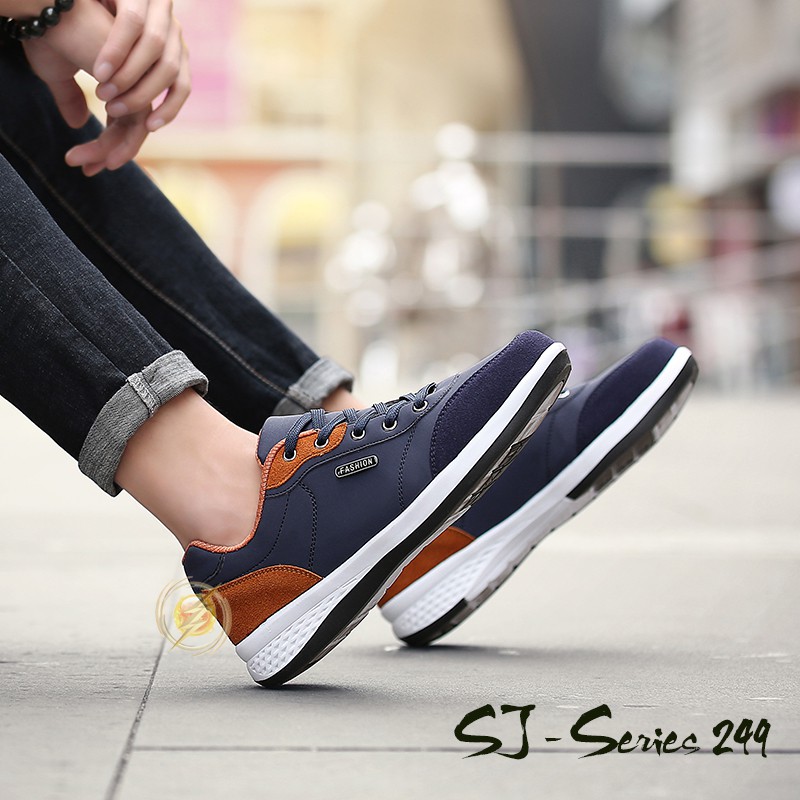 [OOS] (FREE BOX)  Sepatu Sneakers Pria Casual Fashion Santai/Hangout Kualitas Import Premium - 249