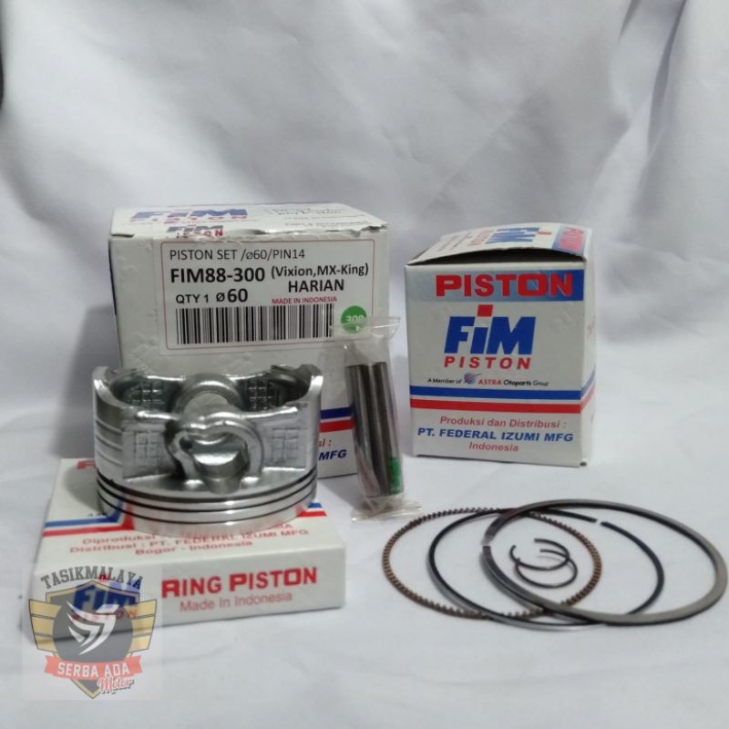 SEHER KIT PISTON KIT FIM 88 VIXION MXKING PEN 14 DIAMETER 57 57,5 58 58,5 59 59,5 60