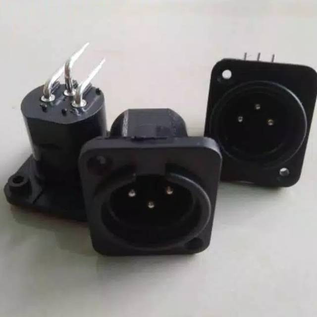 Socket canon body XLR male 3pin body PVC