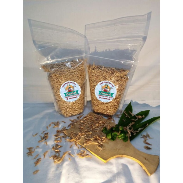 

Ebi Rebon Kering/Cakung Kering 250gram,ukuran pouch 20cm*29cm
