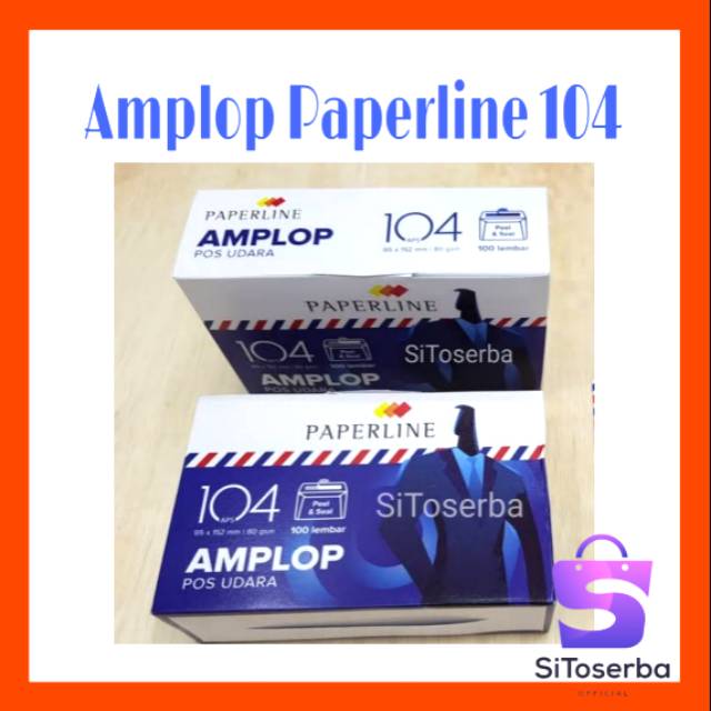 100 PCS AMPLOP PUTIH + LEM UK. 104 - AMPLOP PAPERLINE - AMPLOP POLOS - AMPLOP MOTIF - AMPLOP SURAT