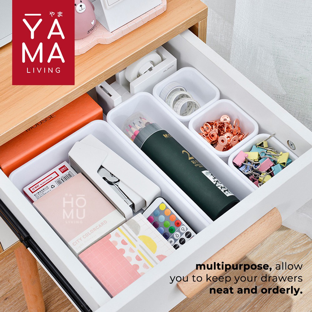 YAMA MITSUI 8in1 Drawer Divider Kotak Pembatas Organizer Laci Penyimpanan Multifungsi