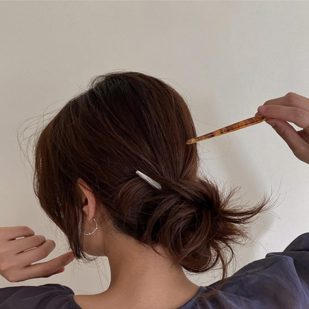 NEEDWAY Stik Rambut Wanita Perempuan Asetat Vintage Korea Aksesoris Rambut