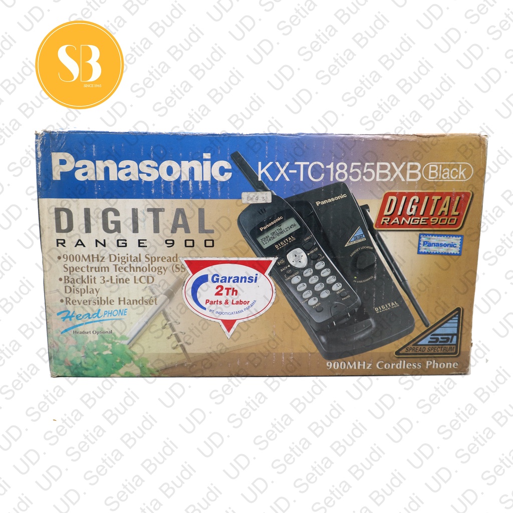 Telepon Wireless Cordless Panasonic KX-TC1855BXB 1855 Baru dan Murah