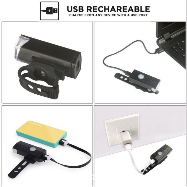 Sepeda USB lampu sorot lampu sorot pencahayaan 2255 sepeda lampu belakang kit peralatan berkuda2255