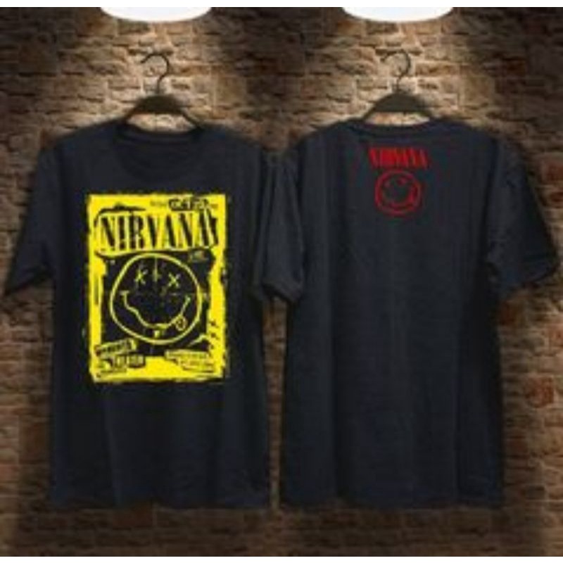 Kaos pria kaos nirv4na kaos emot smile baju pria kaos anak grunge baju distro pria