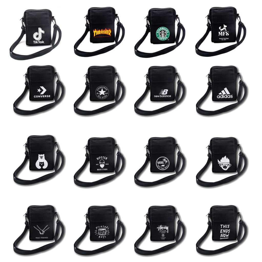 Tas Selempang Unisex Pria Wanita Kecil Mini
